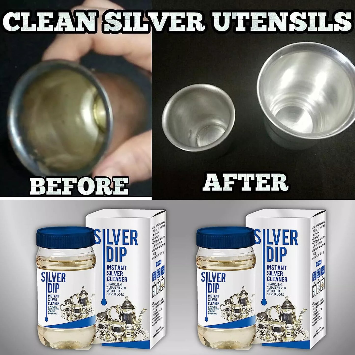WhataDeal - Silver Dip™ - Instant Jewellery & Silver Cleaner (Buy 1 Get 1 Free🔥)