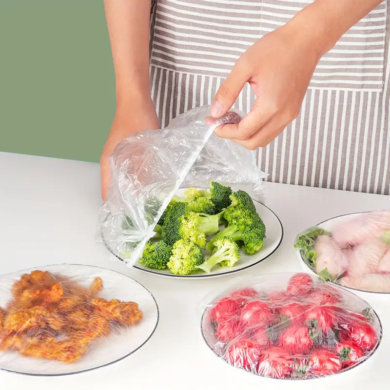 Reusable Elastic Food Storage Plastic Covers (Buy 100 Get 100 Free🔥) | Limited Time Offer🔥