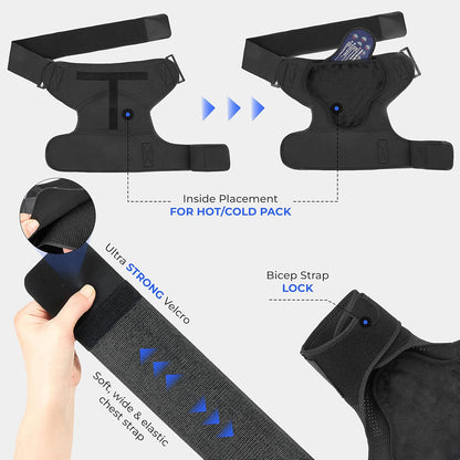 ShoulderShield™ - Shoulder Brace for Shoulder Pain Relief, Support and Compression